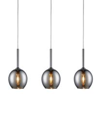 Suspension industrielle 3 lampes Monic, Chrome