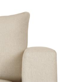 Hoekbank Tribeca, Bekleding: polyester De hoogwaardige, Frame: massief grenenhout, Poten: massief gelakt beukenhout, Geweven stof lichtbeige, B 274 x D 192 cm, hoekdeel rechts