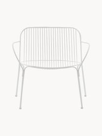 Fauteuil de jardin Hiray, Acier galvanisé, laqué, Blanc, larg. 73 x prof. 65 cm