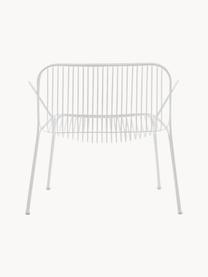 Fauteuil de jardin Hiray, Acier galvanisé, laqué, Blanc, larg. 73 x prof. 65 cm