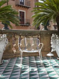 Fotel ogrodowy Hiray, Stal ocynkowana, lakierowana, Biały, S 73 x G 65 cm