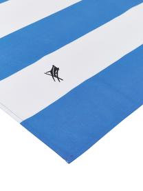 Szybkoschnący ręcznik plażowy z mikrofibry Cabana, Mikrofibra (80% poliester, 20% poliamid), Niebieski, biały, S 90 x D 200 cm