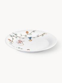 Piatti da colazione in porcellana fatti a mano Hammershøi 4 pz, Porcellana, Bianco, multicolore, Ø 22 cm