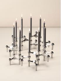 Tenké stolní svíčky Stoff Nagel, 12 ks, Parafínový vosk, Antracitová, Ø 1 cm, V 18 cm