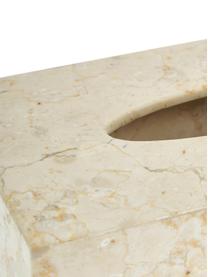 Marmor-Kosmetiktuchbox Luxor, Marmor, Beige, B 26 x H 8 cm