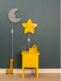 Nástěnné svítidlo Star, Kov s práškovým nástřikem, Žlutá, Š 30 cm, V 29 cm