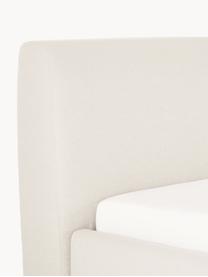 Gestoffeerd bed Cloud, Bekleding: fijn gestructureerde gewe, Frame: massief grenenhout en pla, Geweven stof lichtbeige, B 180 x L 200 cm