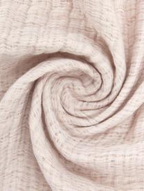 Narzuta z muślinu bawełnianego Liv, 100% bawełna, Pudrowy różowy, beżowy, S 260 x D 260 cm (do łóżek o wymiarach do 200 x 200 cm)