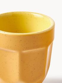 Sada pohárků na espresso Multi, 4 díly, Keramika, Žlutá, petrolejová, světle béžová, fialovorůžová, Ø 6 cm, V 6 cm, 100 ml