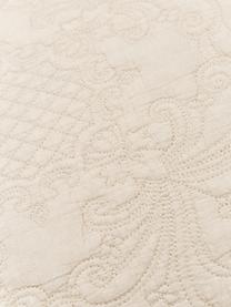 Vyšívaný bavlněný povlak na polštář Madlon, 100% bavlna, Béžová, Š 45 cm, D 45 cm