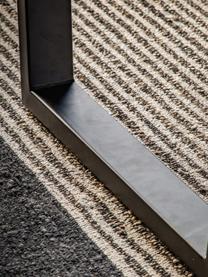 Stół do jadalni z blatem o wyglądzie marmuru Davidson, Blat: szkło, Nogi: metal powlekany, Czarny, o wyglądzie marmuru, S 160 x G 90 cm