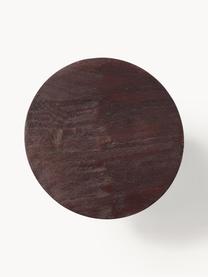 Stolik pomocniczy z drewna mangowego Benno, Lite drewno mangowe lakierowane, Drewno mangowe lakierowane na ciemno, Ø 35 x W 50 cm
