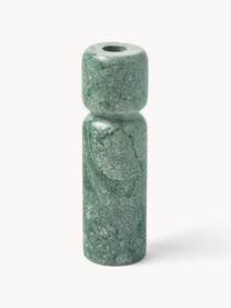 Kerzenhalter-Set Como aus grünem Marmor, 2er-Set, Marmor, Grün, marmoriert, Set mit verschiedenen Größen