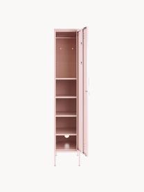 Armadietto piccolo The Skinny, Acciaio verniciato a polvere, Rosa chiaro, Larg. 35 x Alt. 183 cm