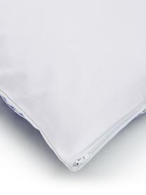 Gemusterte Kissenhülle Andrea aus Baumwolle, 100% Baumwolle, Weiß, Blautöne, B 45 x L 45 cm