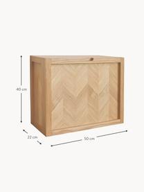 Wand-Schuhschrank Herringbone aus Eichenholz, Korpus: Eichenholz Dieses Produkt, Eichenholz, B 50 x H 40 cm