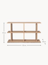 Holz-Regal Kona, Mitteldichte Spanplatte mit Eichenholzfurnier, lackiert

Dieses Produkt wird aus nachhaltig gewonnenem, FSC®-zertifiziertem Holz gefertigt., Eichenholz, hell lackiert, B 123 x H 72 cm