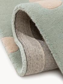 Tapis pour enfant en laine tufté main Savannah, Vert sauge, beige clair, larg. 120 x long. 170 cm (taille S)