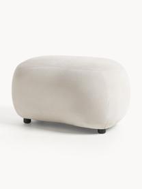 Hocker Alba, Bezug: 97 % Polyester, 3% Nylon , Webstoff Cremeweiss, B 70 x H 42 cm, gebogen links