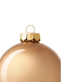 Boules de Noël Evergreen, 6 pièces, Beige clair, Ø 8 cm, 6 pièces