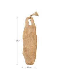 Mangohouten snijplank Naturell, L 63 x B 20 cm, Mangohout, Mangohout, 20 x 63 cm