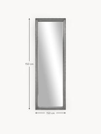 Espejo de pared barroco Muriel, Parte trasera: tablero de fibras de dens, Espejo: cristal, Plateado, An 50 x Al 150 cm