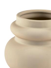 Design-Vase Vilde aus Steingut, Steingut, Sandfarben, Ø 16 x H 15 cm