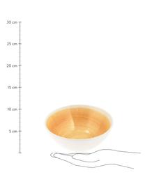 Ručně vyrobené misky s barevným přechodem Pure, 6 ks, Keramika, Žlutá, bílá, Ø 16 cm