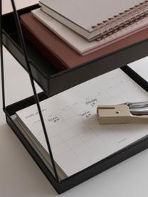 Tablette pour documents Shelly, Aluminium, enduit, Noir, larg. 32 x haut. 44 cm