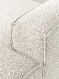 Module méridienne en tissu bouclé Lennon, Bouclé blanc cassé, larg. 119 x prof. 180 cm, méridienne à gauche