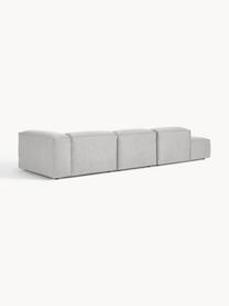 Diván modular grande Lennon, Tapizado: 100% poliéster Alta resis, Estructura: madera contrachapada de p, Patas: plástico Este producto es, Tejido gris, An 357 x F 119 cm, reposabrazos derecho