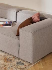 Diván modular grande Lennon, Tapizado: 100% poliéster Alta resis, Estructura: madera contrachapada de p, Patas: plástico Este producto es, Tejido gris, An 357 x F 119 cm, reposabrazos izquierdo