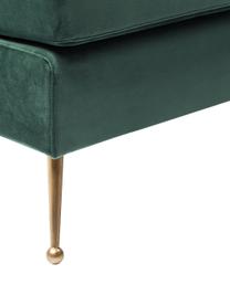 Retro fluwelen fauteuil Gamble in groen, Bekleding: 100% polyester (fluweel), Frame: onbehandeld grenenhout, Groen, B 68 x D 75 cm