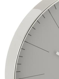 Horloge murale design Silvester, Plastique, Couleur argentée, Ø 40 cm