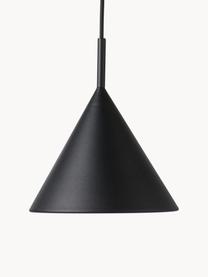 Lampada a sospensione piccola Coby, Paralume: ferro rivestito, Baldacchino: metallo rivestito, Nero, Ø 22 x Alt. 25 cm