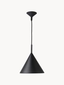 Lampada a sospensione piccola Coby, Paralume: ferro rivestito, Baldacchino: metallo rivestito, Nero, Ø 22 x Alt. 25 cm