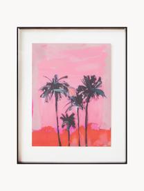 Handgefertigter Bilderrahmen Palms, Kunststoff, Schwarz, 40 x 50 cm