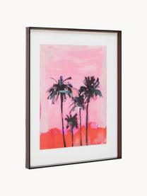 Handgefertigter Bilderrahmen Palms, Kunststoff, Schwarz, 40 x 50 cm