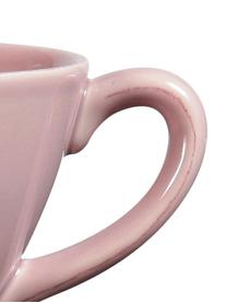 Tasse XL rose style rustique Constance, Grès cérame, Rose, Ø 15 x haut. 9 cm