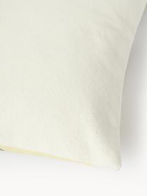 Kissenhülle Miro mit Palmenmuster, 100 % Baumwolle, Grüntöne, Gelbtöne, B 45 x L 45 cm