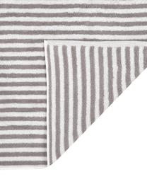 Lot de serviettes de bain à rayures Viola, 3 élém., 100 % coton
Grammage intermédiaire 550 g/m², Gris, blanc, Lot de différentes tailles