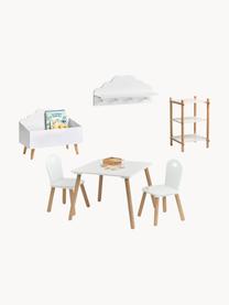 Detský stôl so stoličkami Scandi, súprava 3 ks, Biela, borovicové drevo, Súprava s rôznymi veľkosťami