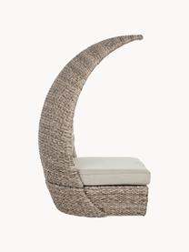 Chaise longue de jardin Samui, 2 élém., Tissu beige clair, beige, larg. 230 x haut. 185 cm