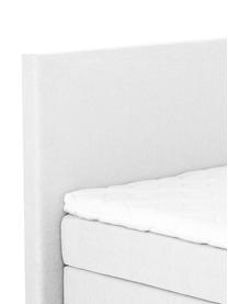 Lit Boxspring gris clair Eliza, Gris clair