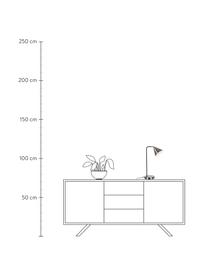 Retro bureaulamp Loft met antieke afwerking, Lampenkap: metaal, Lampvoet: metaal, Goudkleurig met antieke afwerking, zwart, 14 x 43 cm