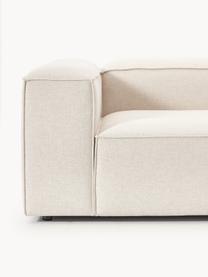 Modulares Ecksofa Lennon aus Leinen-Mix, Bezug: 50 % Viskose, 25 % Leinen, Gestell: Fichtenholz, Sperrholz, m, Leinen-Mix Beige, B 327 x T 180 cm, Eckteil links