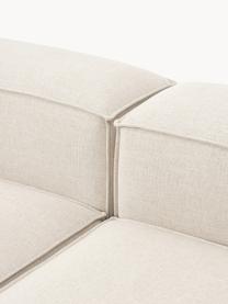 Modulares Ecksofa Lennon aus Leinen-Mix, Bezug: 50 % Viskose, 25 % Leinen, Gestell: Fichtenholz, Sperrholz, m, Leinen-Mix Beige, B 327 x T 180 cm, Eckteil links