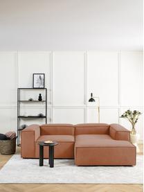 Modulares Ecksofa Lennon, Bezug: 100 % Polyester Der strap, Gestell: Massives Kiefernholz, Spe, Füße: Kunststoff Dieses Produkt, Webstoff Nougat, B 238 x T 180 cm, Eckteil links