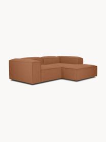 Modulares Ecksofa Lennon, Bezug: 100 % Polyester Der strap, Gestell: Massives Kiefernholz, Spe, Füße: Kunststoff Dieses Produkt, Webstoff Nougat, B 238 x T 180 cm, Eckteil links