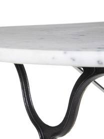 Mesa de comedor de mármol Mummi, Tablero: mármol, Patas: metal, Blanco, negro, An 120 x F 60 cm